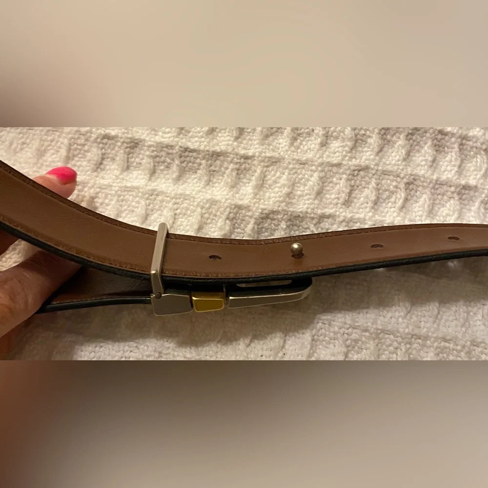 Vintage & Rare : “Mobile” logo belt with Pegasus on a buckle. - Picture 11 of 12